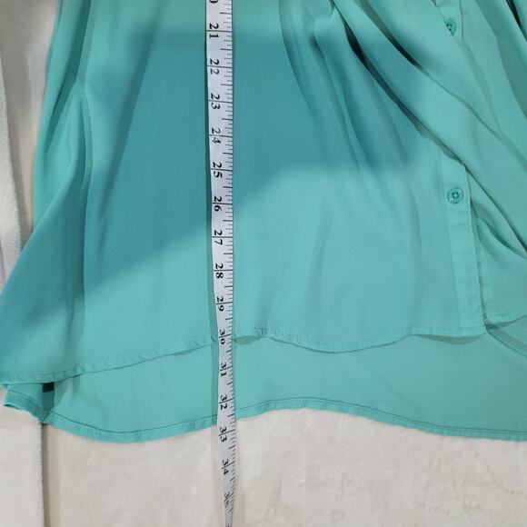 Torrid Peplum Georgette Button-Front Tie-Front Blouse - Size 3X - Picture 11 of 11